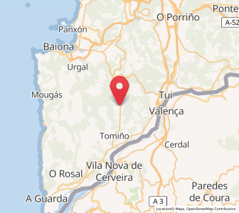 Map of Vilameán, Galicia