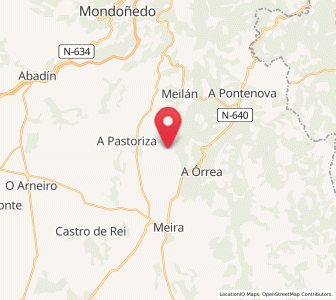 Map of Vilar das Pedras, Galicia