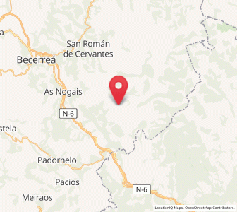 Map of Vilar de Ferreira, Galicia