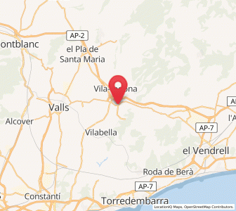 Map of Vilardida, Catalonia