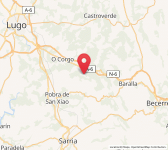 Map of Vilarello, Galicia
