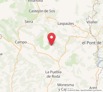 Map of Vilas del Turbon, Aragon
