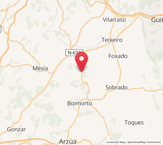 Map of Vilasantar, Galicia