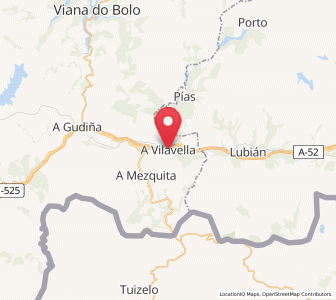Map of Vilavella, Galicia