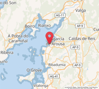 Map of Vilaxoán, Galicia