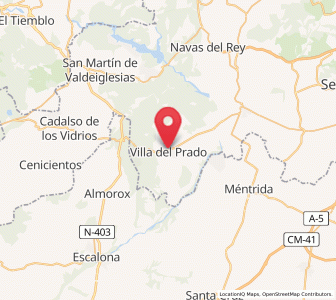 Map of Villa del Prado, Madrid