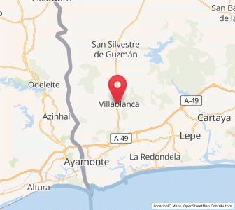 Map of Villablanca, Andalusia
