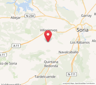 Map of Villabuena, Castille and León