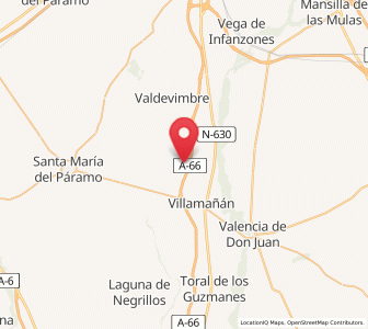 Map of Villacalbiel, Castille and León