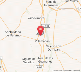 Map of Villacé, Castille and León