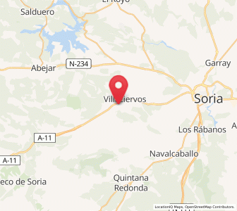 Map of Villaciervitos, Castille and León