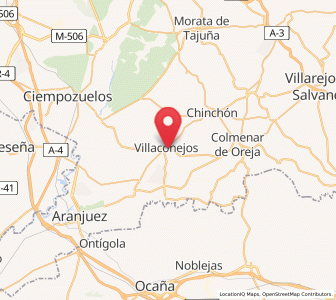 Map of Villaconejos, Madrid