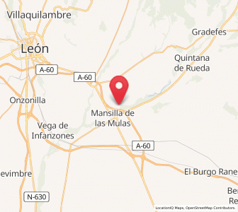 Map of Villafalé, Castille and León