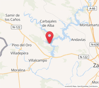 Map of Villaflor, Castille and León