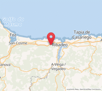 Map of Villaframil, Galicia
