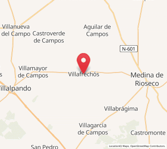 Map of Villafrechós, Castille and León