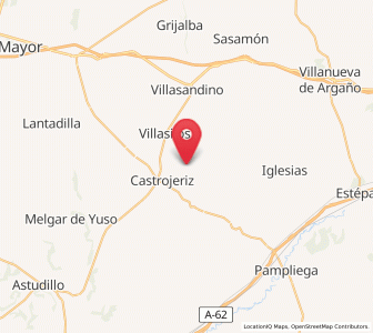 Map of Villajos, Castille and León