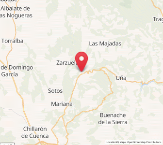 Map of Villalba de la Sierra, Castille-La Mancha