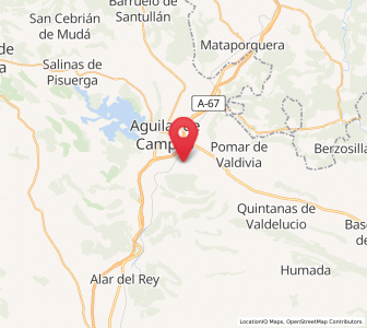 Map of Villallano, Castille and León
