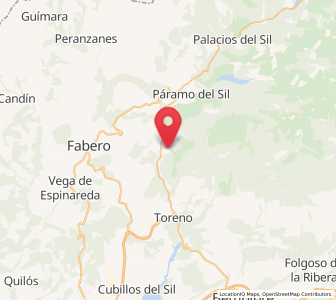 Map of Villamartín del Sil, Castille and León
