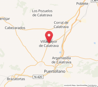 Map of Villamayor de Calatrava, Castille-La Mancha