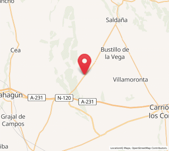 Map of Villambroz, Castille and León
