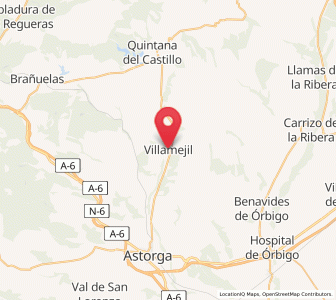 Map of Villamejil, Castille and León