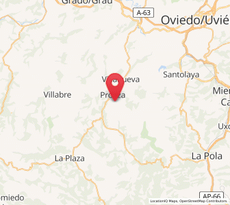 Map of Villamejín, Asturias