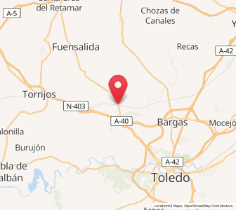 Map of Villamiel de Toledo, Castille-La Mancha