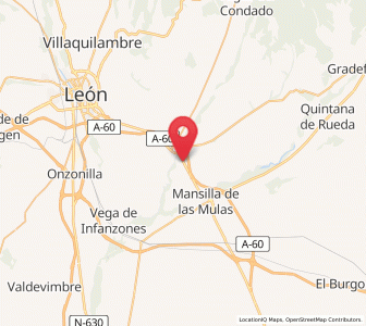 Map of Villamoros de Mansilla, Castille and León