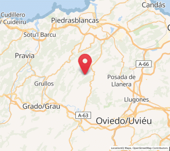 Map of Villanueva, Asturias