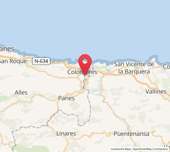 Map of Villanueva De Colombres, Cantabria