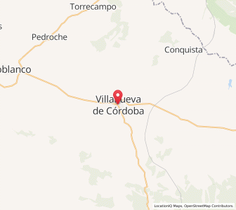 Map of Villanueva de Córdoba, Andalusia