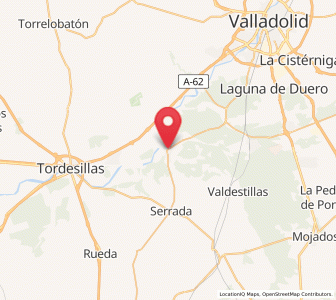 Map of Villanueva de Duero, Castille and León