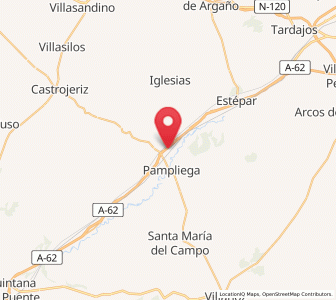Map of Villanueva de las Carretas, Castille and León