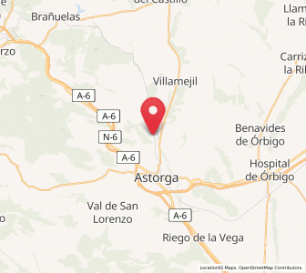Map of Villaobispo de Otero, Castille and León