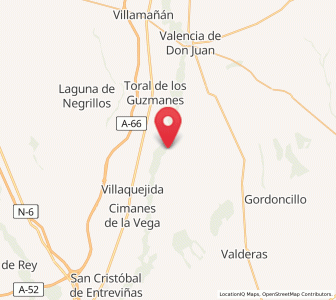 Map of Villaornate, Castille and León