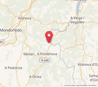 Map of Villaouruz, Galicia
