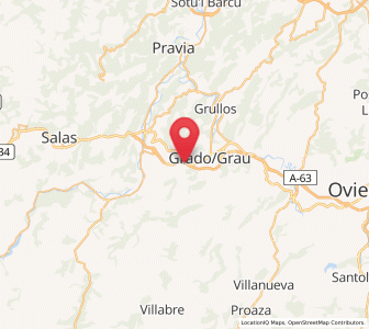 Map of Villapañada, Asturias