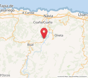 Map of Villar de Serandinas, Asturias