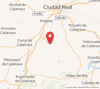 Map of Villar del Pozo, Castille-La Mancha