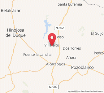 Map of Villaralto, Andalusia