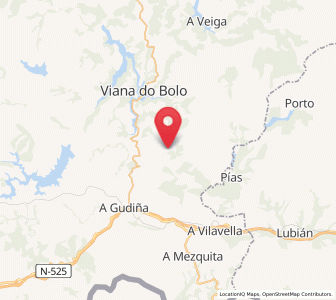 Map of Villardemilo, Galicia