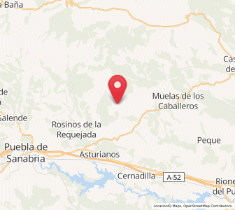 Map of Villarejo de la Sierra, Castille and León