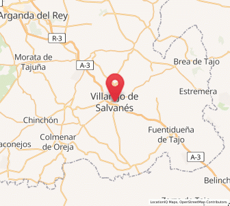 Map of Villarejo de Salvanés, Madrid