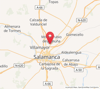 Map of Villares de la Reina, Castille and León