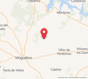 Map of Villargordo, Castille and León