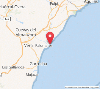 Map of Villaricos, Andalusia