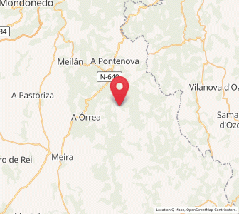 Map of Villarín, Galicia
