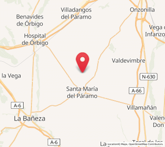 Map of Villarrín del Páramo, Castille and León